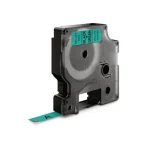 Tape DYMO D1 9mm svart på grön