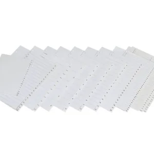 Plastregister PP A4+ 1-12 vit