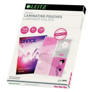 Laminat LEITZ A4 125mic klar 100/fp