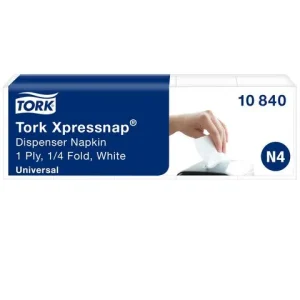 Servett TORK Uni N4 1-lags vit 1125/fp