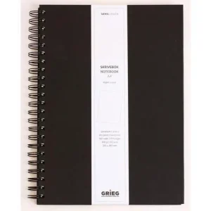Ant.bok GRIEG Design A4 100g linj svart