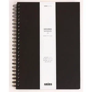 Ant.bok GRIEG Design A4 100g olinj svart