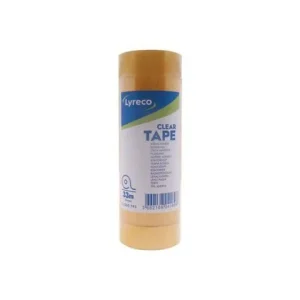Kontorstejp LYRECO 33mx19mm klar 8/fp