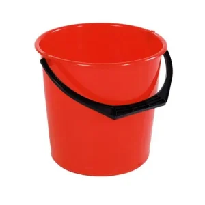 Hink rund röd 10L