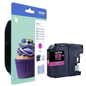 Bläckpatron BROTHER LC123M magenta