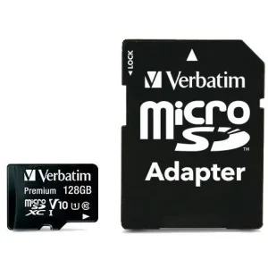 Minneskort VERBATIM Micro SDXC 128GB C10