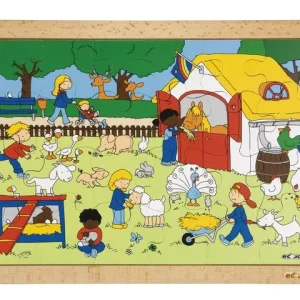 Rampussel bondgårdsbesök 40x28cm