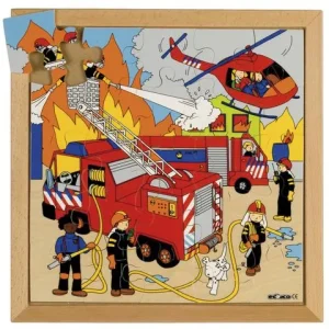 Rampussel brandkår 34x34cm