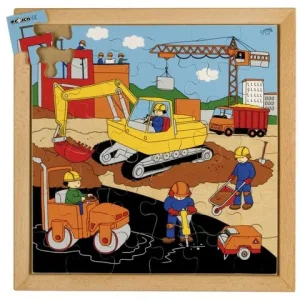Rampussel vägbygge 34x34cm