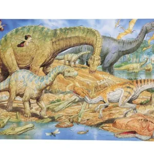 Golvpussel dinosaurier 60x40cm