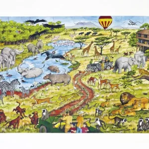 Golvpussel afrika 60x40cm