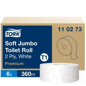 Toalettpapper TORK Pre T1 2-lag 360m