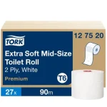 Toalettpapper TORK Pre T6 2-lag vit