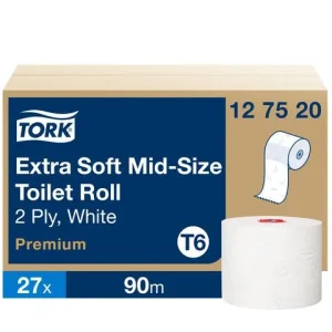 Toalettpapper TORK Pre T6 2-lag vit