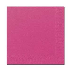 Servett 3-lags 33x33cm rosa 125/fp