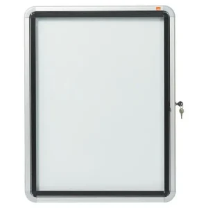 Glasskåp NOBO utomhusbruk magnetisk 4xA4