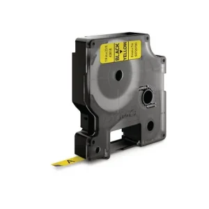 Tape DYMO D1 6mm svart på gul