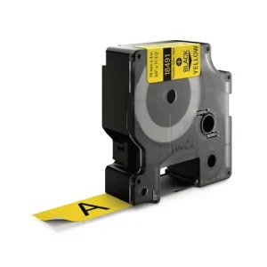 Tape Rhino flex nylon 19mm svart på gul