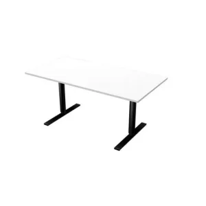 Bord El 160x80cm vitlaminat/svart