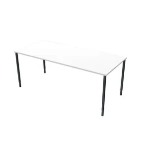 Bord frist 180x80cm vitlaminat/svart