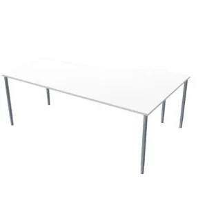 Bord vänster 200x120cm vitlaminat/grå