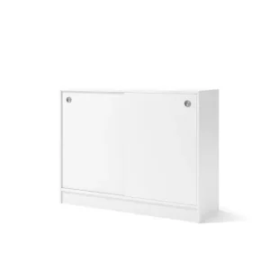 Skåp B1200 2xA4 skjutdörrar H92,5cm vit