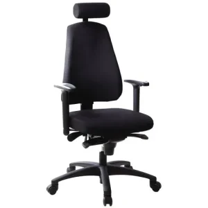 Kontorsstol LD6340 med svankstöd svart