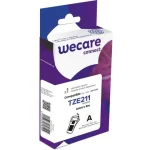 Tape WECARE 6mm TZe-211 Svart på Vit