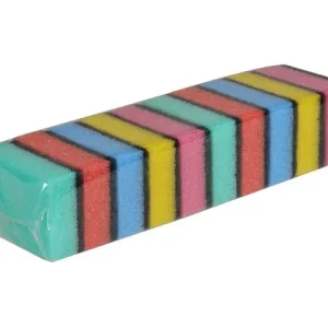 Rengöringssvamp 9x6cm 10/fp flerfärgad