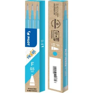 Refill PILOT Frixion 0,5mm ljusblå 3/fp