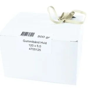 Gummiband 120x5mm vita 0,5kg 345/fp