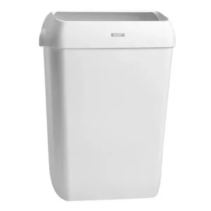Papperskorg KATRIN 50L med lock vit