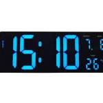 Väggur ALBA Hordgtl Ø38cm blå/svart
