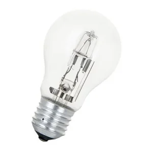Halogenlampa Normal E27 230V Klar 28W