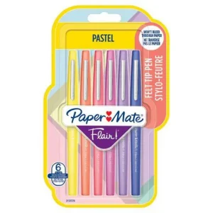 Märkpenna PAPERMATE Flair pastell 6/fp