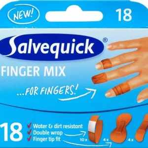 Plåster SALVEQUICK Finger mix 18/fp
