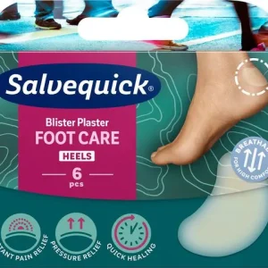 Plåster SALVEQUICK FC skavsår M 6/fp