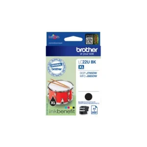 Bläckpatron BROTHER LC22UBK svart