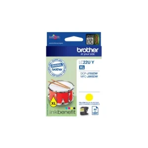Bläckpatron BROTHER LC22UY gul