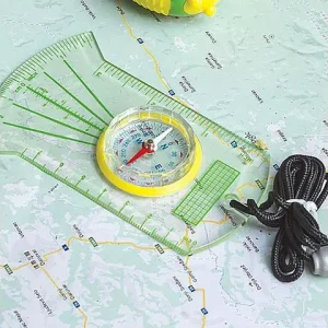Kompass med linjal