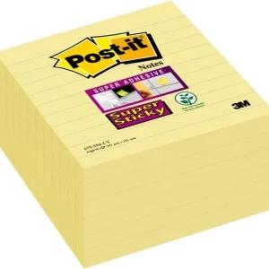 Notes POST-IT SS linj.101x101mm gul 6/fp