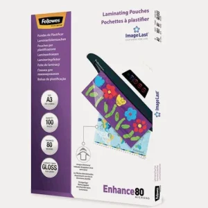 Laminat FELLOWES A3 80mic klar 100/fp