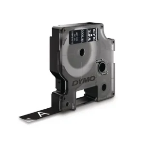 Tape DYMO Durable D1 12mm vit på svart