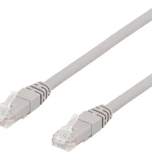 Kabel DELTACO Nätverk UTP Cat6a 5m grå