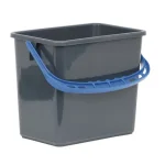 Hink grå, blått handtag 6L