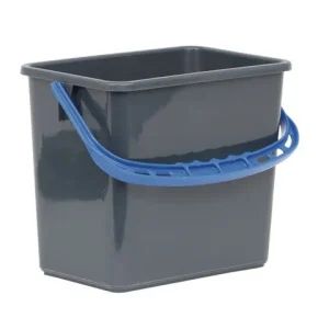 Hink grå, blått handtag 6L