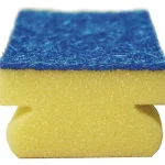 Rengöringssvamp med grepp 7,5x15cm blå