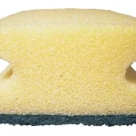 Rengöringssvamp med grepp 7,5x15cm grön