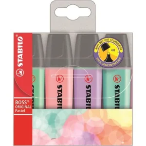 Överstrykningspenna BOSS pastell 4/fp