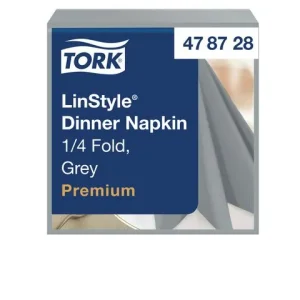 Servett TORK LinStyle grå 39x39cm 50/fp